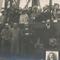 Inaugurazione del Parco delle Rimembranze a Stuffione di Ravarino, 2 novembre 1924