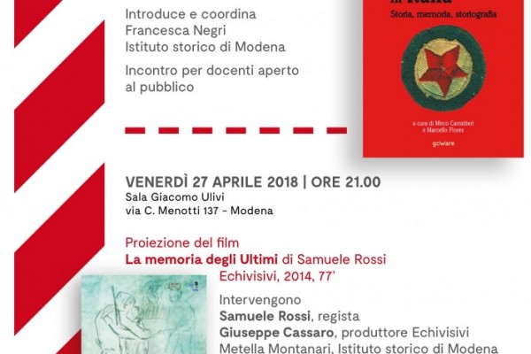 Presentazione ebook sulla Resistenza e proiezione