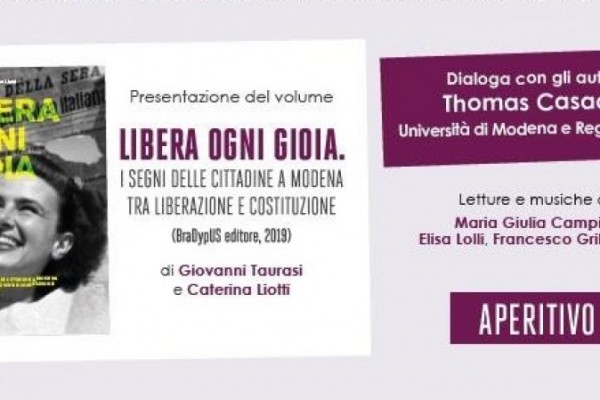 'Libera ogni gioia', presentazione a Modena